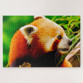 Puzzle Ours De Panda Rouge. (Horizontal)