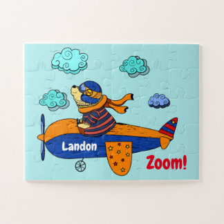 Puzzle Ours en avion ! Enfants personnalisés