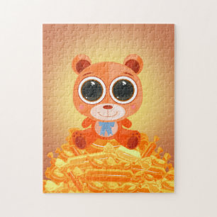 Puzzle Ours en peluche - Candy Orange