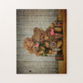 Puzzle Ours en peluche et poupée (Vertical)
