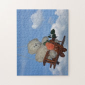 Puzzle Ours en peluche volant (Vertical)