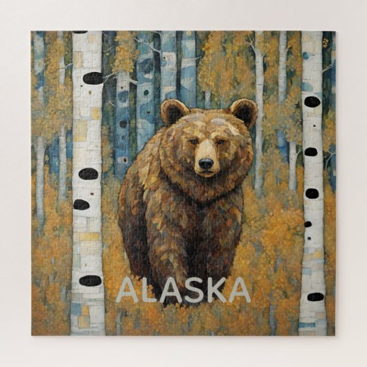 Puzzle Ours grizzly d'Alaska (Vertical)