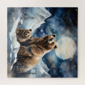 Puzzle Ours Grizzly et bébé (Horizontal)