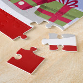 Puzzle Ours heureux de Noël (Côté)