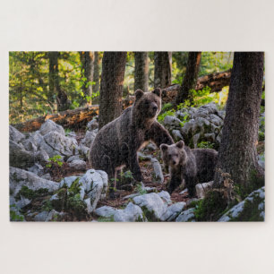 Puzzle Ours mère et ourson Slovénie