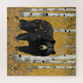 Puzzle Ours noir Art Nouveau (Horizontal)