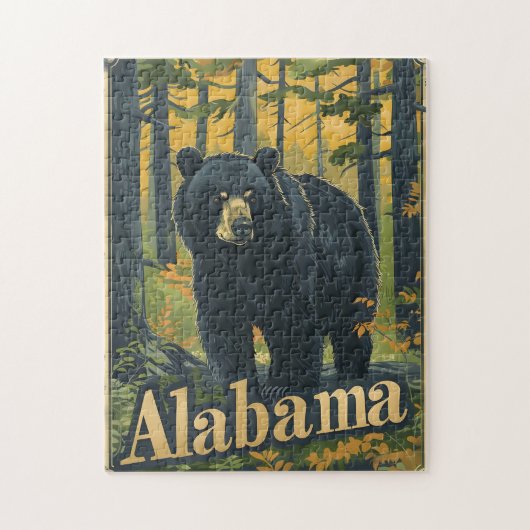 Puzzle Ours noir de l'Alabama (Vertical)