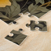 Puzzle Ours Noir Et Fleurs De Beurre Jaune (Côté)