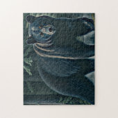 Puzzle Ours Noir Majestueux De La Forêt Du Nord (Vertical)