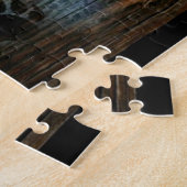 Puzzle Ours Noir Ours Noir Pâtes Bois Rustique (Côté)