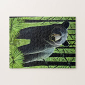 Puzzle Ours noir rustique Abstrait (Horizontal)