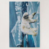 Puzzle Ours polaire arctique bleu (Vertical)