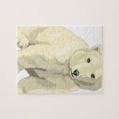 Puzzle Ours polaire câlin (Horizontal)