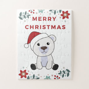 Puzzle Ours polaire Noël Neige hiver Animaux Polaires