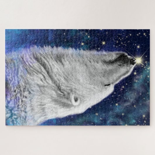 Puzzle Ours Polaire - Peinture (Horizontal)