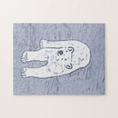 Puzzle Ours polaire sur la peinture sur glace - Art origi (Horizontal)