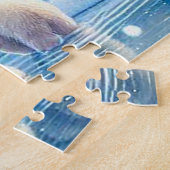 Puzzle Ours polaires et peinture hivernale neige (Côté)