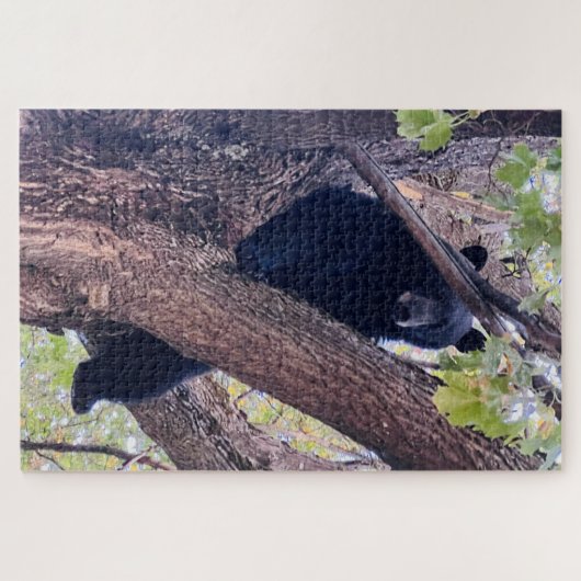 Puzzle Ours sur une branche (Horizontal)