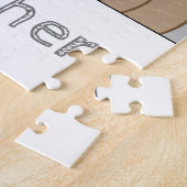 Puzzle Ourson mignon étoiles nom gris (Côté)