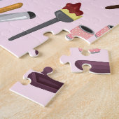 Puzzle Outil De Coiffure, Motif sans couture élégante. (Côté)