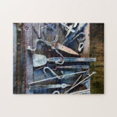 Puzzle Outils de forgeron sur la table (Horizontal)