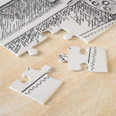 Puzzle Outils main vintages pour charpentiers de travail (Côté)