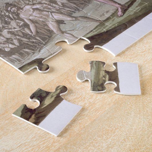 Puzzle Outina en chef, ennemi de Saturiba, marche parmi (Côté)