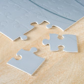 Puzzle Ovations debout, fractale bleue turquoise abstrait (Côté)