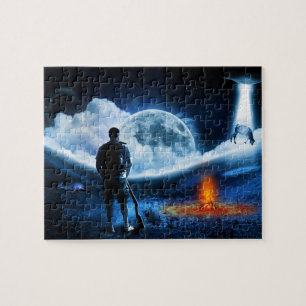 Puzzle OVNI Alien Bateau Enlèvement Space Ship