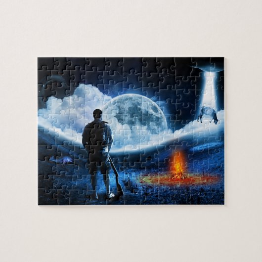 Puzzle OVNI Alien Bateau Enlèvement Space Ship (Horizontal)