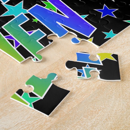 Puzzle "OWEN" Prénom, amusant "HEUREUX ANNIVERSAIRE" (Côté)