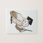 Puzzle Owl as Teacher with Pointer (Horizontal)