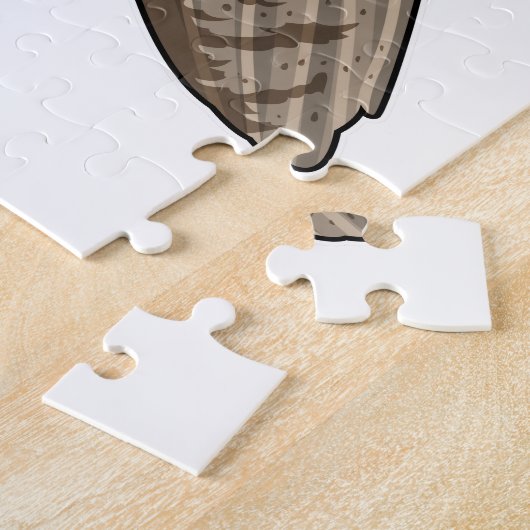 Puzzle Owl comme secrétaire (Côté)