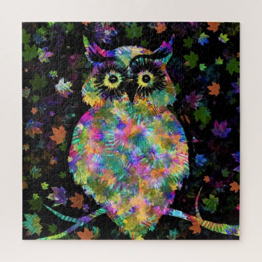 Puzzle Owl Jigsaw - Peinture d'art (Vertical)