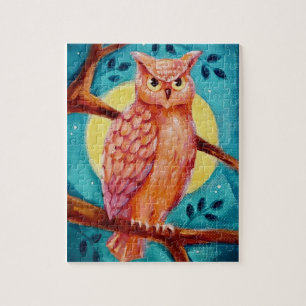 Puzzle Owl & Moon Jigsaw
