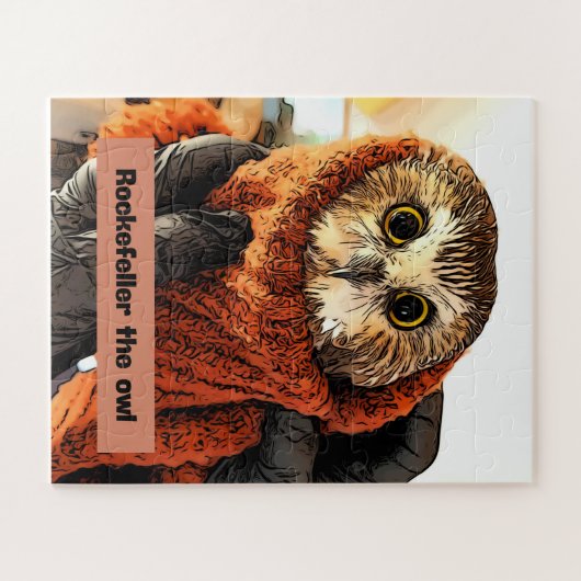 Puzzle Owl, Rockefeller, (Horizontal)