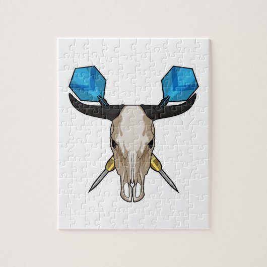 Puzzle Ox aux fléchettes avec fléchette (Vertical)