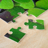 Puzzle Oxalis Feuille - Rouge et vert (Côté)