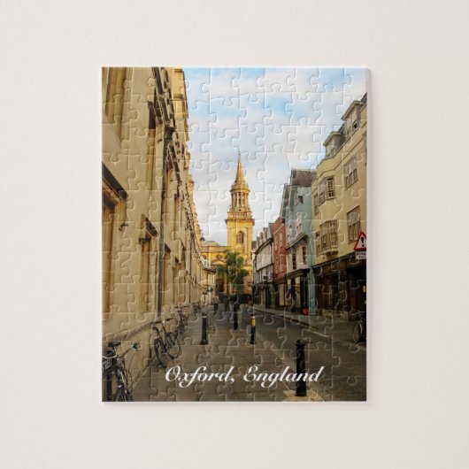 Puzzle Oxford England Lincoln College Library Vue de rue (Vertical)