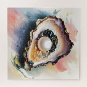 Puzzle Oyster Pearl Shellfish Art (Horizontal)