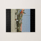 Puzzle P51 mustang vert, avions gauches de Side_WWII (Horizontal)
