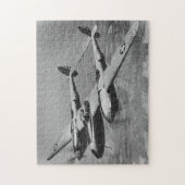 Puzzle P-38 Éclair photographie de l'aviation en temps de (Vertical)