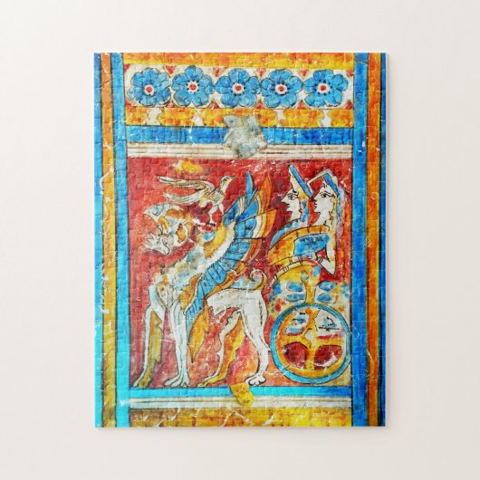 Puzzle PA traditionnelle antique de mur de mythologie (Vertical)