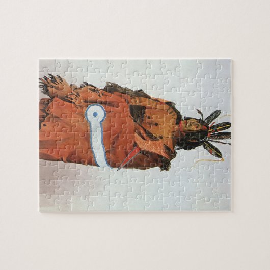 Puzzle Pachtuwa-Chta, Arikara Warrior Portrait par Bodmer (Horizontal)