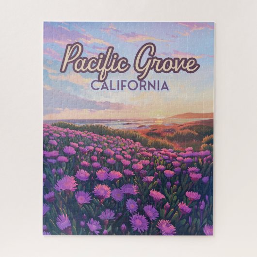 Puzzle Pacific Grove California Monterey Magique Purple (Vertical)