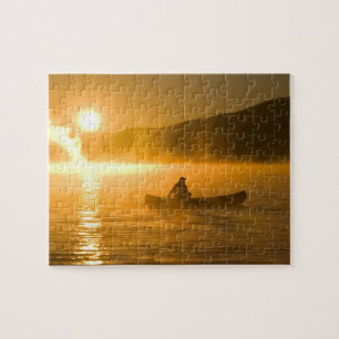 Puzzle Pagaie dans la baie de Lily au lever du soleil, la