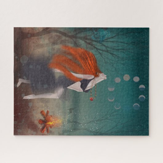 Puzzle Pagan Goddess Puzzle, Pagan Oracle Au clair de lun (Horizontal)