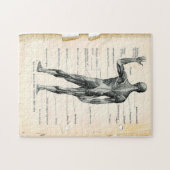 Puzzle Pages de livres d'anatomie Vintage 11x14 (Horizontal)