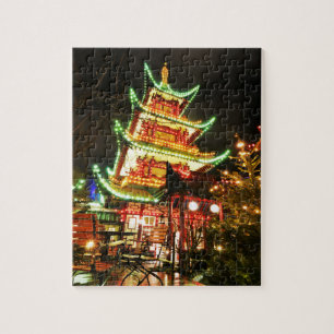 Puzzle Pagoda chinoise la nuit
