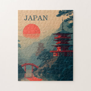 Puzzle Pagode japonaise vintage